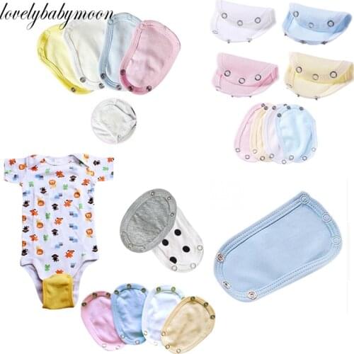 4pcs/set Colors Super Utility Bodysuit Jumpsuit Diaper Romper Lengthen Extend Film Baby Boys Girls Kids Romper Partner