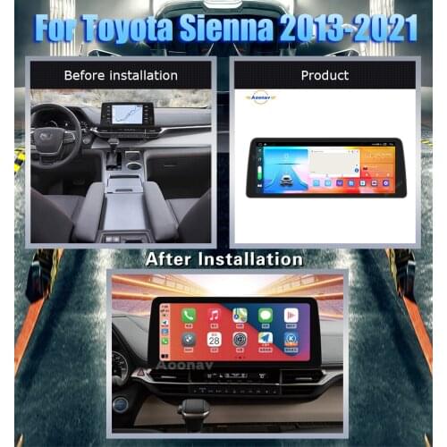 128GB Android Car radio GPS For Toyota Sienna 2013-2021 car Multimedia Player Navigation Stereo receiver Head Unit
