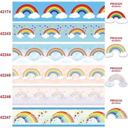 Free shipping 2020 new arrival 50yards cartoon printed grosgrain ribbons 42174
