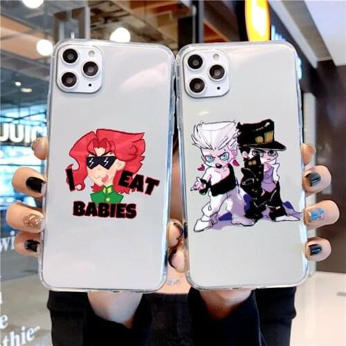 JOJO Bizarre Adventure cute Phone Case For Xiaomi Redmi Note 7 7A 8 8T 9 9A 9S 10 K30 Pro Ultra transparent luxury shell