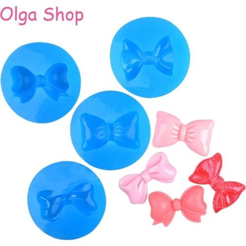FYL303,FYL401,FYL410,FYL554 Bow Silicone Mold Cake Decorating Sugarcraft Resin Jewelry Making Cabochon DIY Handmade Candy Mold