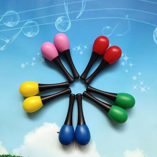 1Pc Baby Kids Maraca Toy Sand Hammer Maraca Rattle Shake Muiscal Instrument Educational KidsToy Plastic miniature size non-toxic