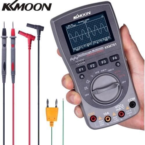KKmoon 40MHz 200Msps/S Multimeter Digital Storage Scopemeter 2-in-1 Digital Oscilloscope OSC 6000 Counts True RMS Multimeter