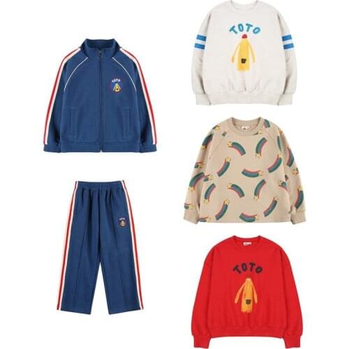 Korean Kids Sweatshirts 2021 Autumn Winter Je Brand Toddler Girls Boys Pullover Cotton Baby Child Sweaters Fall Clothes Outwear