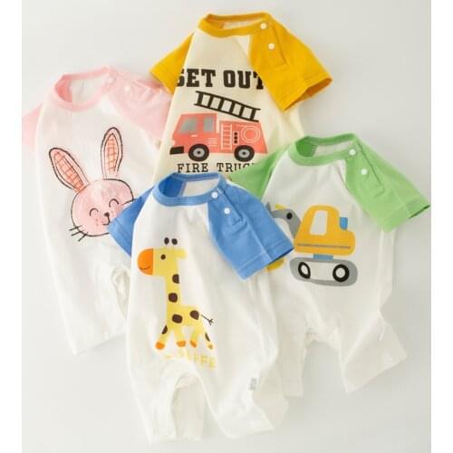 Summer Baby Romper Short Sleeve Cotton Pajamas Newborn Clothes for Boys Jumpsuit Baby Outfits Clothing Overalls For Toddler Girl