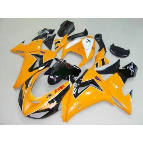 Top-rated Motorcycle Fairing kit for KAWASAKI Ninja ZX10R 2006 2007 ZX10R 06 07 NEW Orange black ABS Fairings set+7 gifts SK51