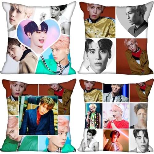 Nice SHINee Jonghyun Kpop Pillow Case For Home Decorative Pillows Cover Invisible Zippered Throw PillowCases 40X40,45X45cm