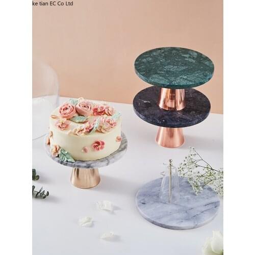 Nordic Light Luxury Marble Cake Stand Dessert Table Set Afternoon Tea Dessert Display Tray Weed Trays Jewelry Storage