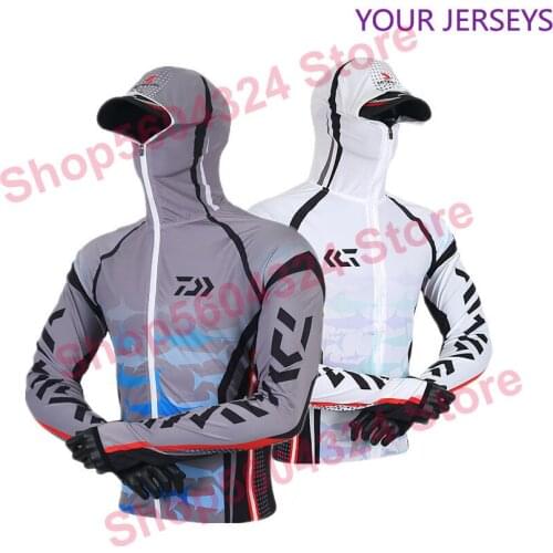 2020 daiwa clothing New Arrival Men Fishing Clothing Outdoor Hooded Zipper Fishing Shirts Quick Dry Anti UV Fishing Jackets Daw