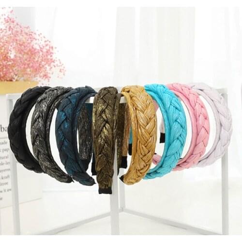 Solid Sponge Braid Headband for Women Girl Fashion Korean Autumn Winter Hairband Hair Accessories Wholesale Dropshipping
