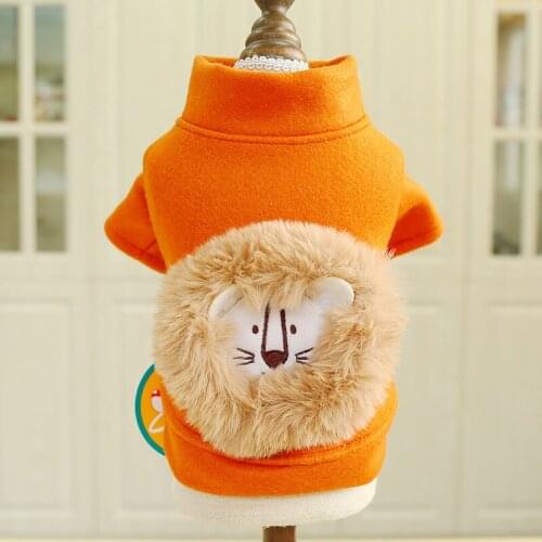 PETCIRCLE Pet Dress Teddy Pomeranian Bichon Dog Comfortable Autumn and Winter Autumn Dogs Plush Lion Clothes