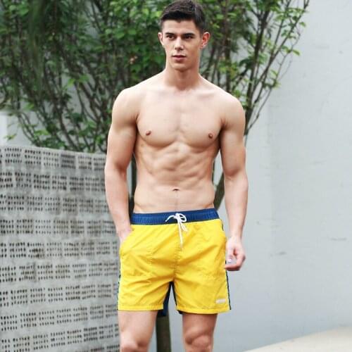 SD424 2019 new side stripe swimwear men board surf swim trunk quick dry beach shorts panties men swimsuit sunga bathing suits