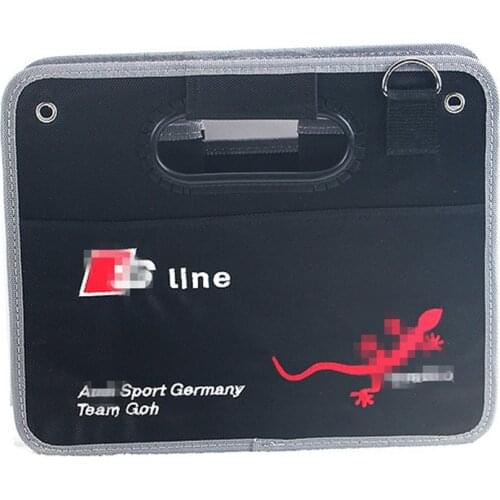 Collapsible Car Organizer for trunk transporting storage Camping car accessory box organizer luggages Suitable for Audi