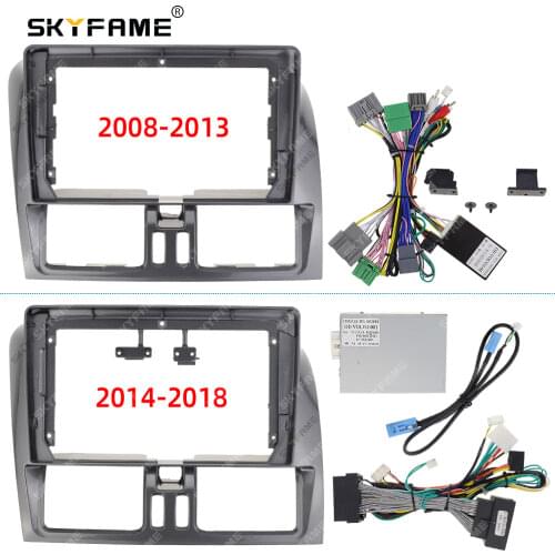 SKYFAME Car Frame Cable Canbus For VOLVO XC60 2011-2018 Android Big Screen Dask Kit Fascia Frame Line