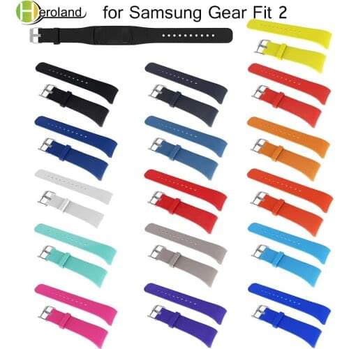 Wrist Strap Replacement Wristband For Samsung Gear Fit 2 Pro Band Luxury soft Silicone Watchband For Samsung Fit 2 SM-R360 Strap