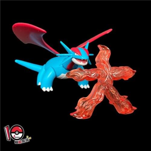 TAKARA TOMY Genuine Pokemon Salamence Dragon Type and Flying Type Action Figure Ornament Model Toys