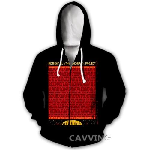 CAVVING 3D Print Midnight Oil Band Zipper Hoodies Zip Up Hooded Sweatshirt Harajuku Hoodie Sweatshirt for Men/women