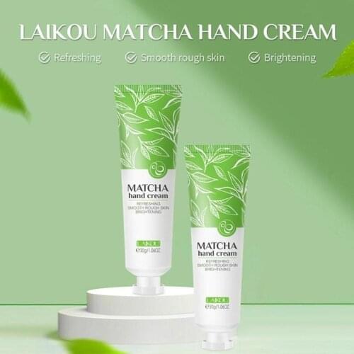 LAIKOU Hyaluronic Acid Hand Cream Nourishing Firm Green Tea Moisturizing Whitening Nourishing Soften Repair Hand Skin Care Cream
