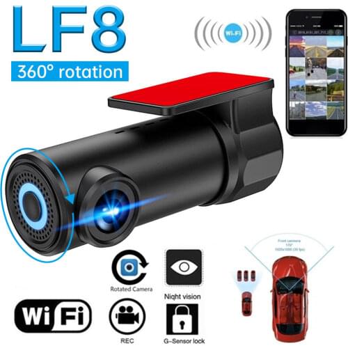 Hidden Type Car DVR WIFI Night Vision 1080P Full HD Dash 24 Hour Monitor Recorder Dash Cam Registrator 4G Lens 170° Wide Angle