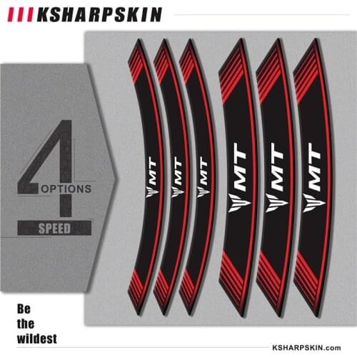 New Motorcycle 8 X Inner Circle Applique Wheel Sticker Stripe Marker Sticker Decoration Applicable to for YAMAHA MT