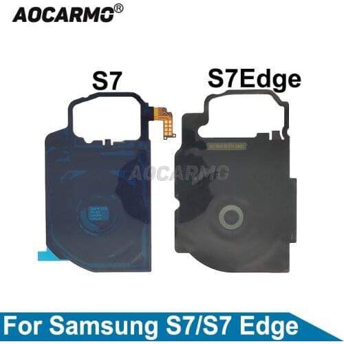 Aocarmo Charger Receiver MFC Wireless Charging Induction Coil NFC Module Flex Cable For Samsung Galaxy S7 Edge Replacement Parts