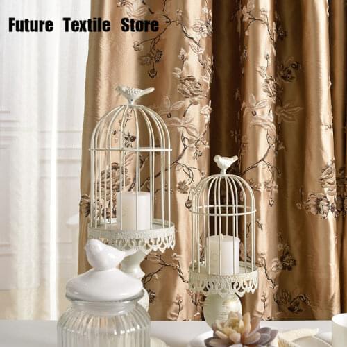 High-precision Jacquard Curtain Decorative Fabric Luxury Shading Cloth, Curtain Fabric Curtains for Living Dining Room Bedroom