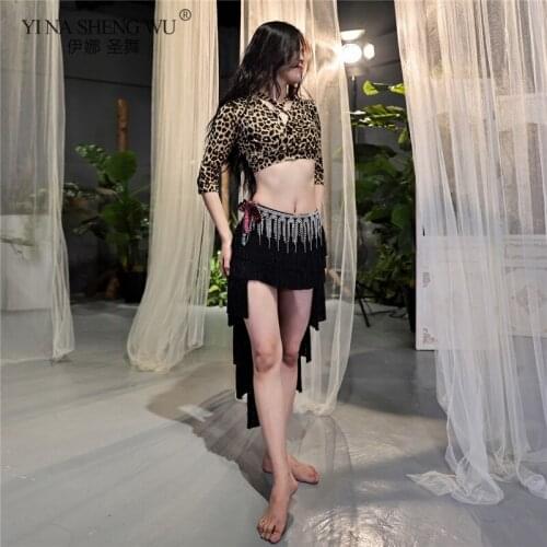 Summer New Belly Dance Training Clothing Oil Painting Style Oriental Latin Dance With Top Skirt Women Dance Costume Clothing
