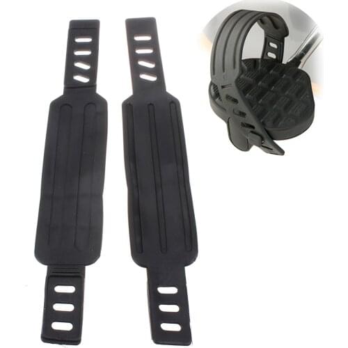 1 Pair Bicycle Cycling Pedal Straps Belts Fix Bands Tape Generic For Most Schwinn & More Stationary Fitness Exercise Bike