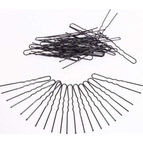 10PCS/Lot Metal Black U Shape Hair Pins, Wedding Hair Clips Hairdressing Hair Braid Twist Styling Clips for Women Girls