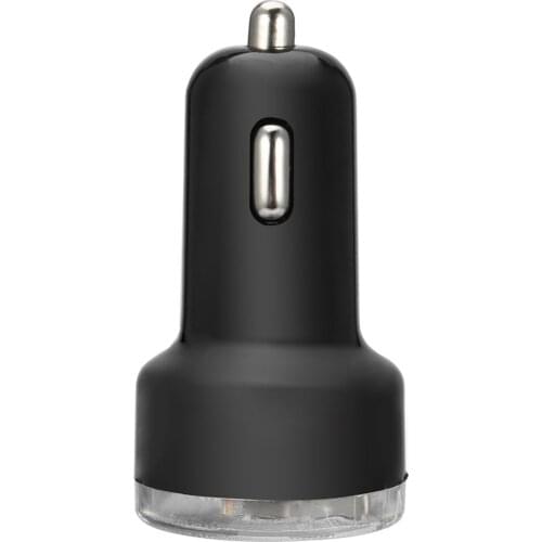 2.1A Mini Dual Port Universal USB Car Vehicle Charger Adapter Mobile Phone Fast Charger With LED Light