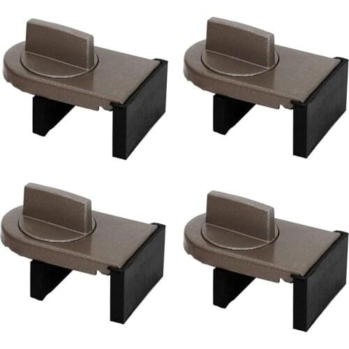 4 Pcs Sliding Sash Stopper Cabinet Locks Straps Window Sliding Lock Doors Sliding Door Proof Security Lock Stopper Wedge