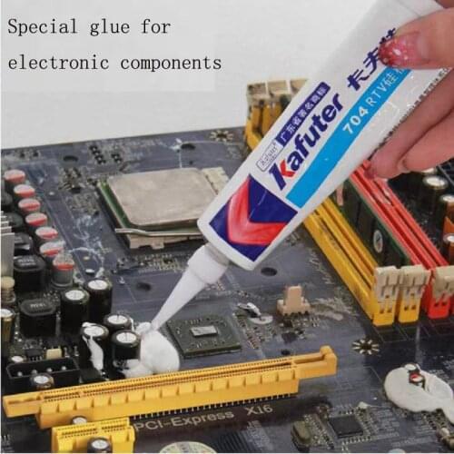 45g Kafuter Silicone Industrial Adhesive K-704 705 704B RTV Silicone Rubber White Balck Transparent Glue Component Glue