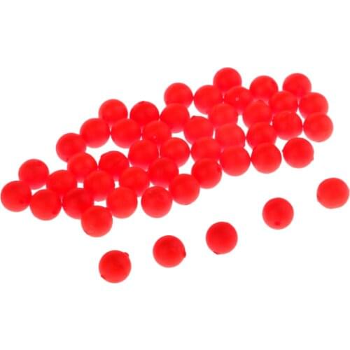 50pcs Fishing Floating Bobbers Ball Foam Indicator Fishing Accessories
