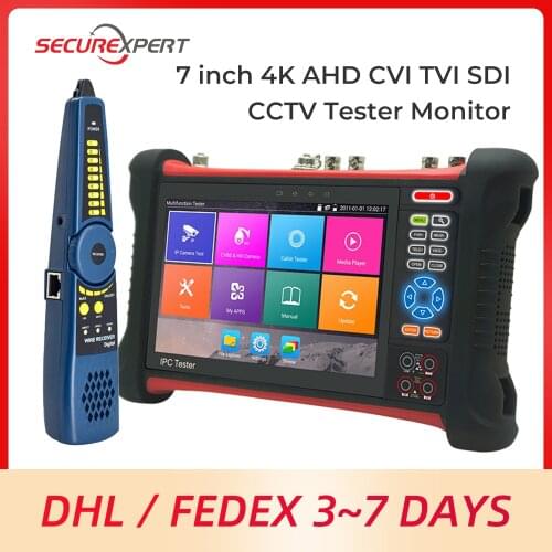 7inch 4K Monitor cctv tester Pc monitor ipc tester monitor for Cctv camera poe tester ip camera tester video camera tester