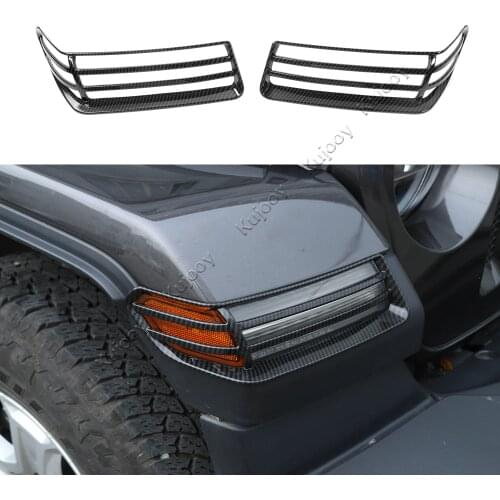 Car Wheel Eyebrow Lamp Light Shade Cover Guard Protect Decor for Jeep Wrangler JL Gladiator JT 2018+ Car Styling Accessories