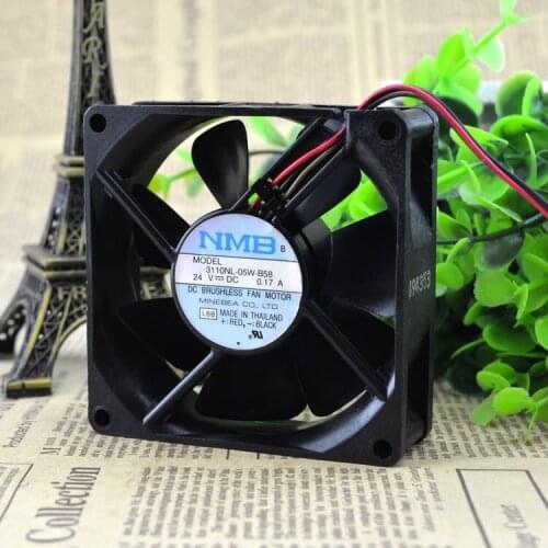 Brand NMB 3110NL-05W-B58 L68 DC 24V 0.17A 8025 8CM 80x80x25mm inverter cooling fan