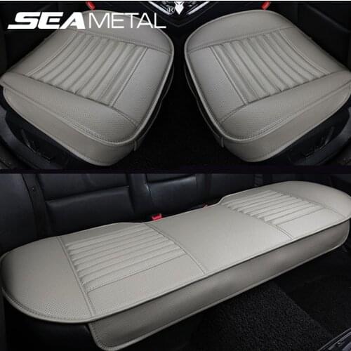 Artificial Leather Car Seat Cover Interior Protector Seats Cushion Universal Automobiles Car Seat Covers Four Seasons 5 Seats