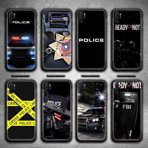 Symbol Police Phone Case For Samsung Galaxy Note20 ultra 7 8 9 10 Plus lite M51 M21 M31S J8 2018 Prime