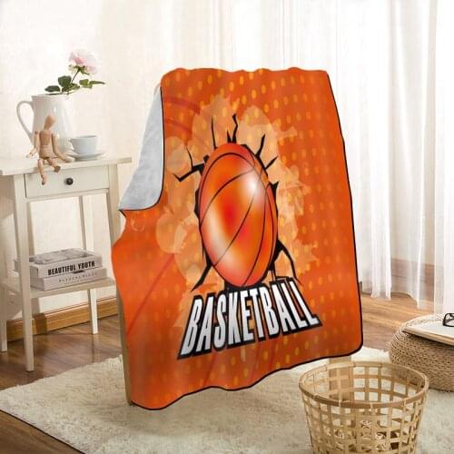 HEARMNY New Arrival Basketball Blanket Super Soft Warm Microfiber Fabric Blanket For Couch Throw Travel Adult Blanket