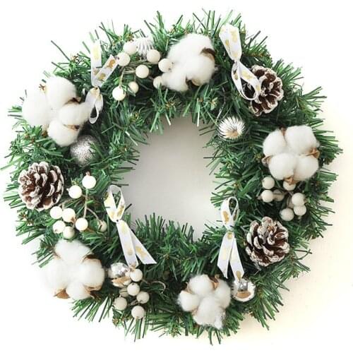 Creative Christmas Door Wreath Christmas Decoration Artificial Garland Wreaths For Car Home Window Wall Decoration