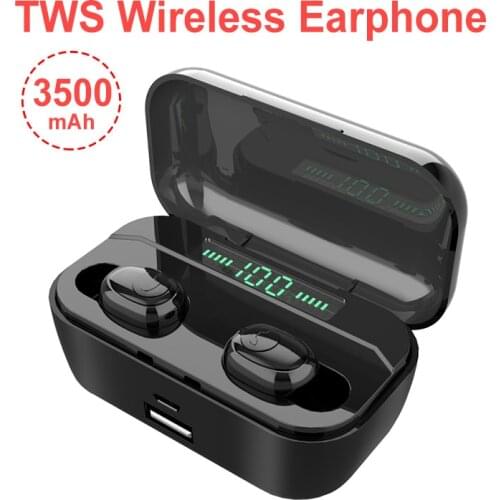 Hot sales Wireless Bluetooth Headset 5.0 HD Stereo TWS Wireless Headphones In-ear Wireless Headset Wireless Bluetooth Earphones