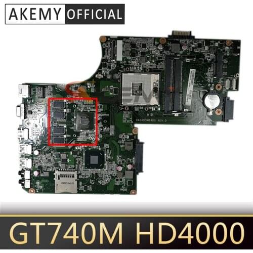 AKEMY DA0BD5MB8D0 A000243200 For toshiba satellite S75 L75 laptop motherboard 17.3 inch GeForce GT740M HD4000