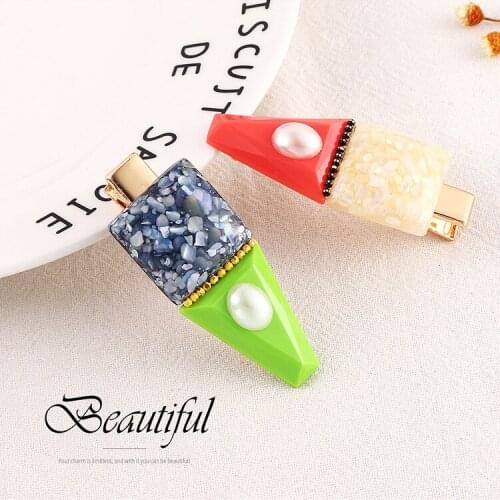 Fashion Acrylic Hair Clip For Women Girls Elegant Beauty Styling Barrette Stick Hairpin Hair Styling Accessories 138075