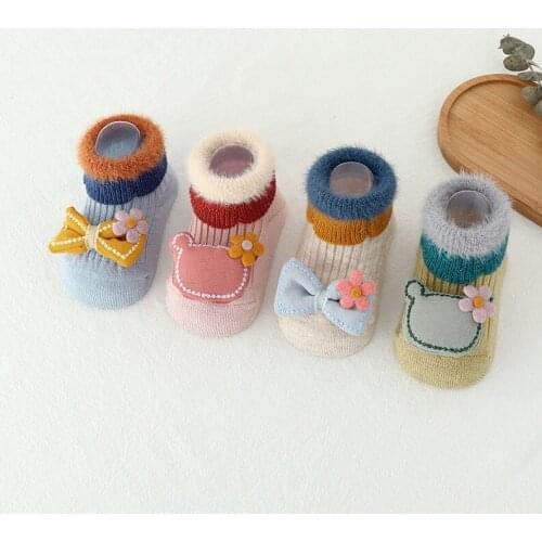 Newborn Winter Set Funny Color Baby Socks Cute Toddler Anti Slip Leg Warmers Baby Socks Girl Medias Bebe Baby Clothes BW50YW