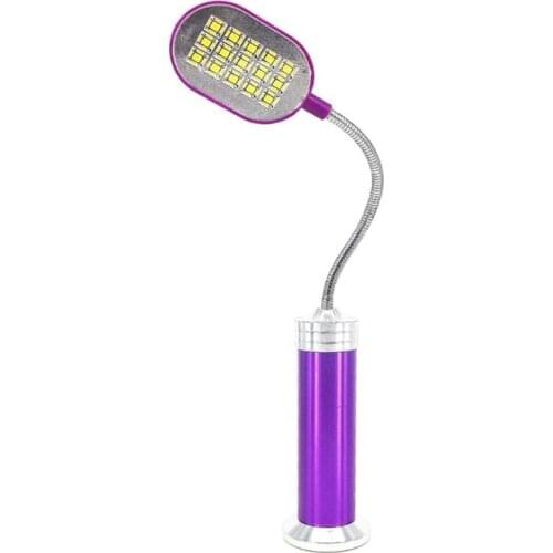 New 15 COB Book Light Bed Reading Lights Flexible Adjustable Long Arm Magnetic Base Hands Free Working Lamp Tent Flashlight