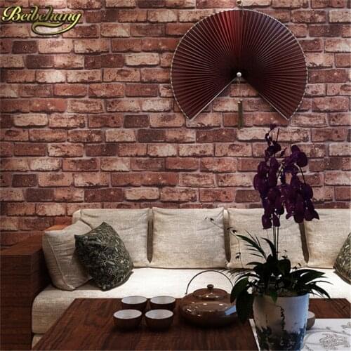Beibehang Home Decoration wall paper 3D mural Vintage Bricklike Wallpaper Modern Background Living Room Bedroom Wall Paper Roll