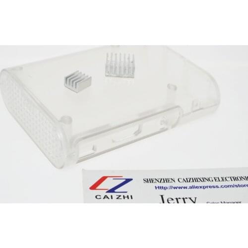 Original Raspberry Pi 2 Model B Matte Clear Case Cover Shell Enclosure Box ABS Case For Raspberry Pi B+ Heat Sink/transparent