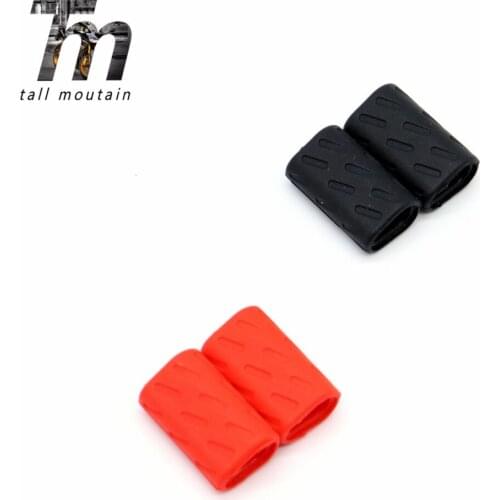 Foot-Operated Rear For DUCATI Brake Lever Gear Pedal Foot Pad Shift Lever Toe Pegs Cover Motorcycle Motorbike Black/Red