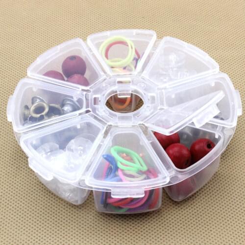 8 Grids Compartment Plastic Storage Box DIY Adjustable Container Jewelry Earring Bead Screw Holder Case
