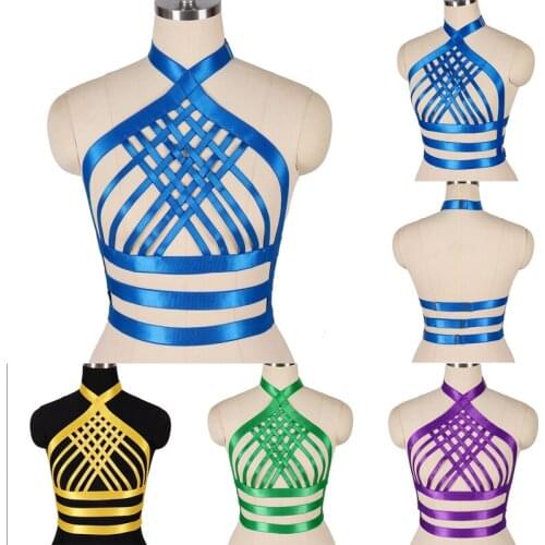 Adjustable Womens Underwear Suspenders Belts Sword Belt Erotic Lingerie Harness Bra Cage Clubwear For Lady Rave Costume